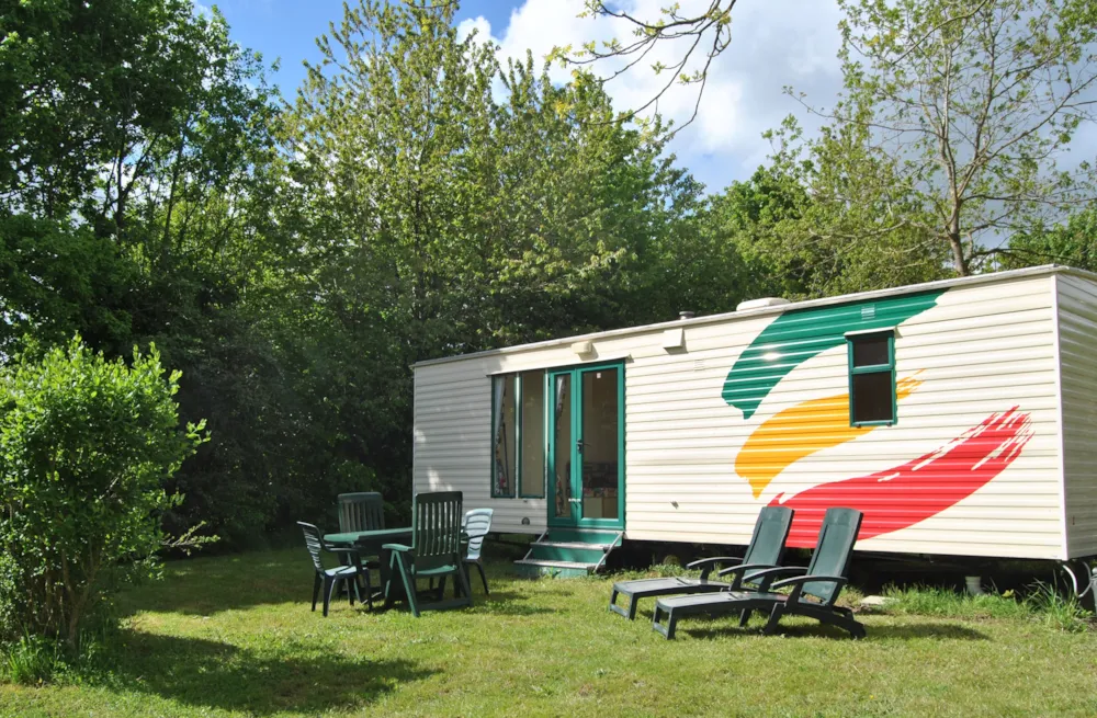 Mietunterkunft - Mobilheim Verona 26M² (2 Erwachsene + 3 Kinder) - Pallieter camping naturiste