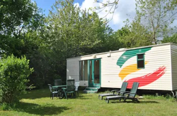 Mietunterkunft - Mobilheim Verona 26M² (2 Erwachsene + 3 Kinder) - Pallieter camping naturiste