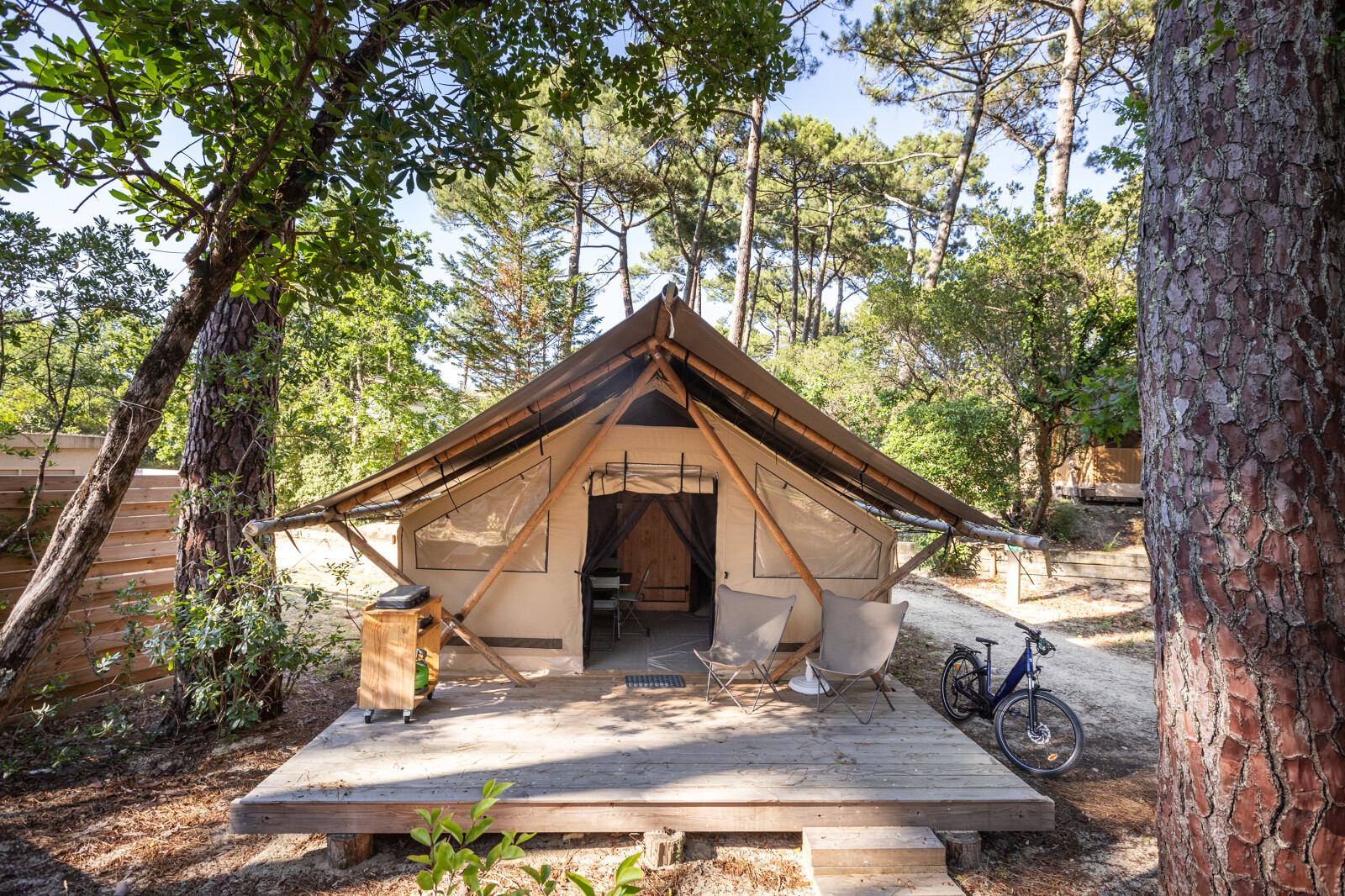 Location - Tente Trappeur - Huttopia Arcachon