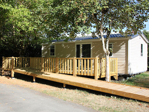 Location - Mobil Home 2 Chambres Avec Accès Pour Personnes À Mobilité Réduite - Camping Le Rochat-Belle Isle