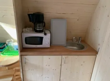 Mietunterkunft - Naturholzchalet (2 Erwachsene + 1 Kind) - Camping Le Rochat-Belle-Isle