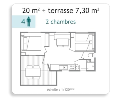 Mobile home - 2 bedrooms