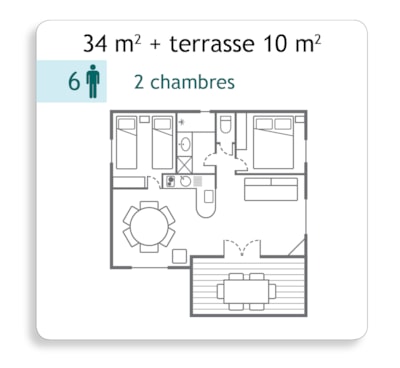 Chalet 34m²