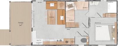 Mobile home Living 28m²