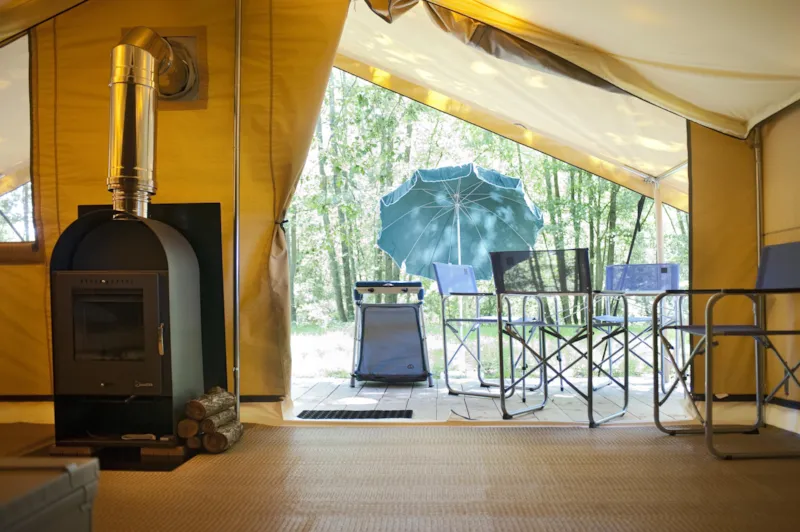 Tente Toile & Bois Trappeur Poêle