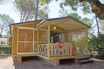 Mietunterkunft - Chalet Confort Compact - 2 Zimmer - Camping Lou Cantaire