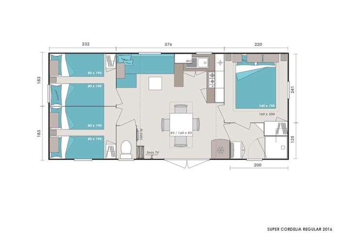 Mobil Home Confort - 3 Chambres