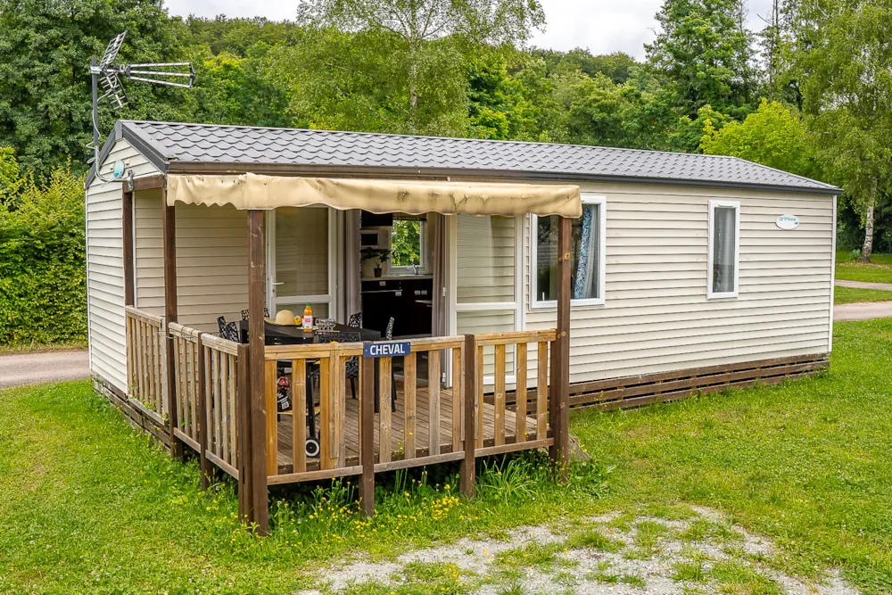 Location - Mobil-Home Classique 3 Chambres - Camping Les Ballastières