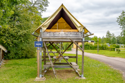 Bivouac tent on stilts — 1