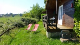 Location - Chalet Standard 25M² (1 Chambre) - Terrasse Couverte 9M² - Flower Camping Les Terrasses de Dordogne