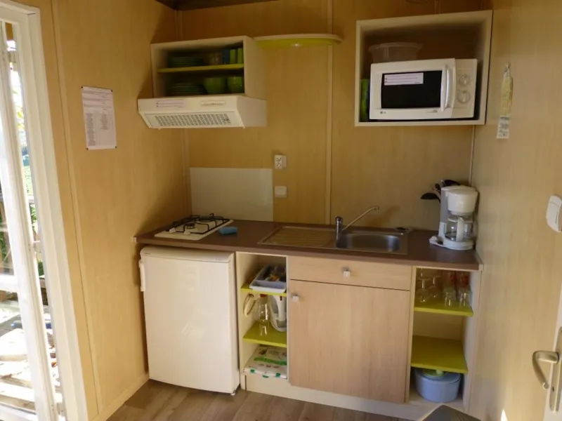 Chalet Noisette Confort 16M² (1 Chambre) - Terrasse Couverte 8M² - Tv