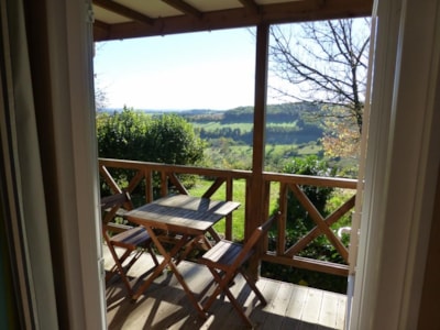 Chalet Noisette Confort 16m² (1 bedroom) - sheltered terrace 8m² - TV