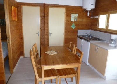 Chalet Standard 25m² 2 adults and 2 childrens - sheltered terrace 10m² - without toilet blocks