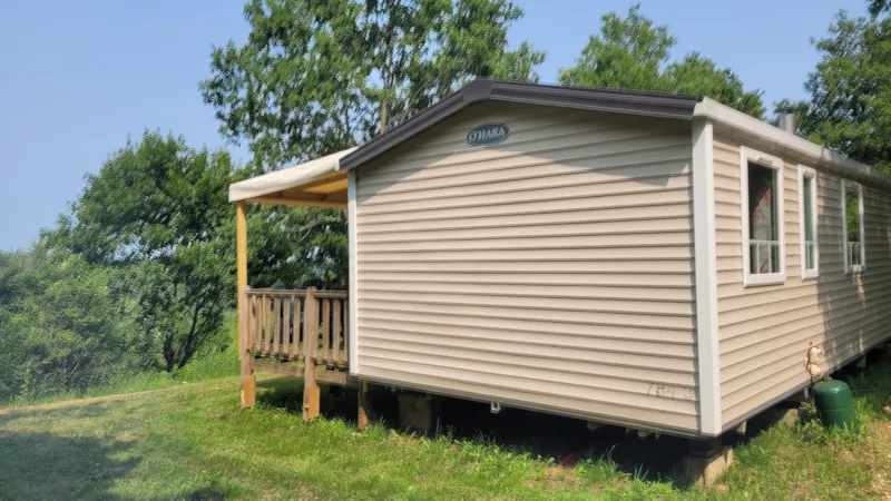 Mobil-Home Premium 30 M²  (3 Chambres) Terrasse Semi-Couverte 15M² + Tv + Lv + Clim