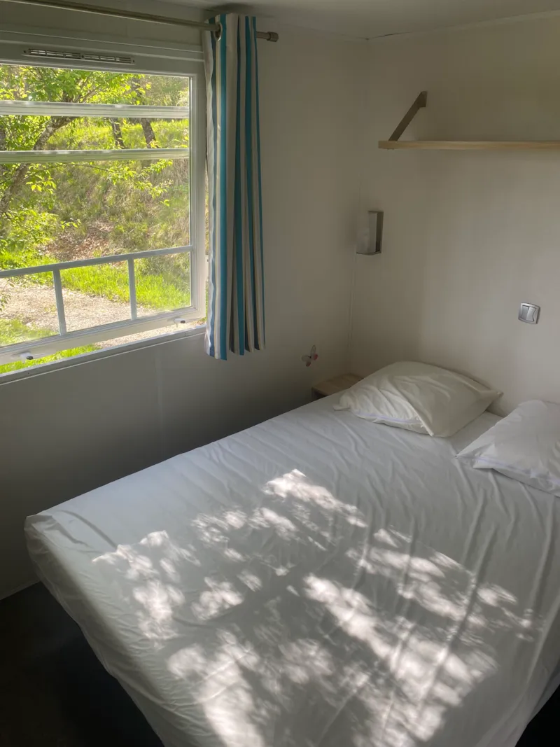 Mobil-Home Premium 30 M²  (3 Chambres) Terrasse Semi-Couverte 15M² + Tv + Lv + Clim