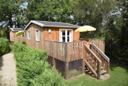 Accommodation - Wooden Cabin 21M² (2 Bedrooms) + Wc No Bathroom - Camping Paradis Bimbo