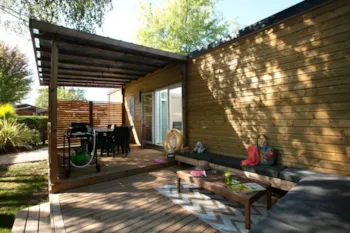 Mietunterkunft - Mobilheim Rose Top Presta 40M² 4 Schlafzimmer + Spüllmachine & Tv - Clico Chic - Camping Bimbo