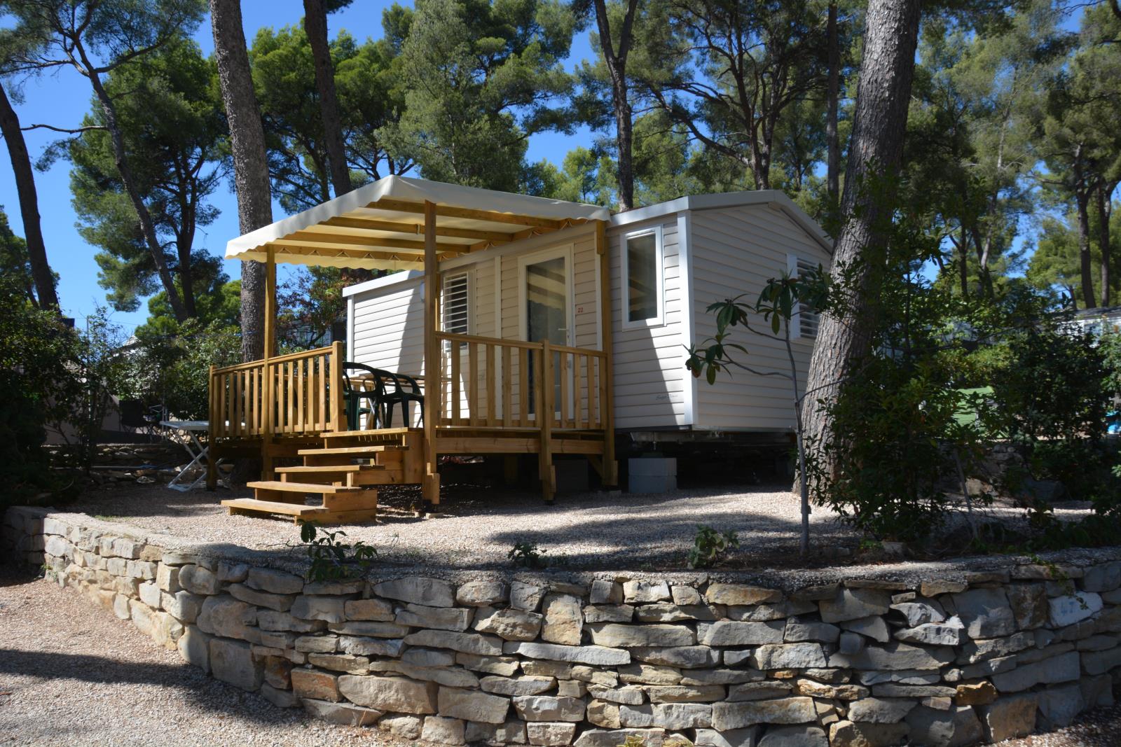 Location - Mobil Home Venus 2 Chambres (24M2) + Terrasse Semi Couverte + Climatisation + Télévision - Camping Ceyreste