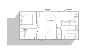 Premium 2 family bedrooms 31.6m² (8.6mx4.2m), + AIR CONDITIONING + DISHWASHER + GAS PLANCHA + TV — 9