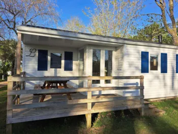 Mietunterkunft - Mobilheim "Standard"2 Schlafzimmer Terrasse - Camping Les Madières