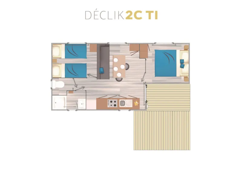 Confort+ Belle-Ile - 25M² - 2 Chambres