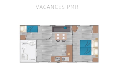 Cottage adapted for the disabled - 34 m² - 2 bedrooms — 6