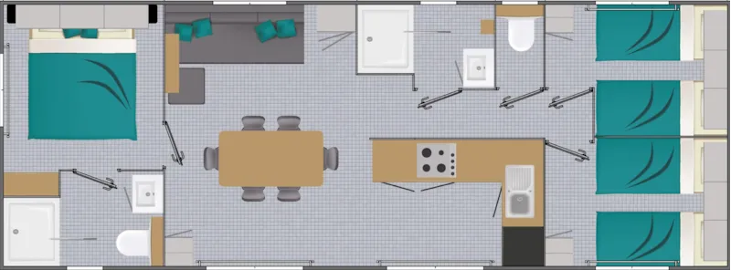 Prestige Cabellou - 40M² - 3 Chambres 2 Salles De Bain