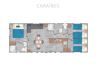 PREMIUM Caraïbes - 40m² - 3 bedrooms 2 bathrooms — 7