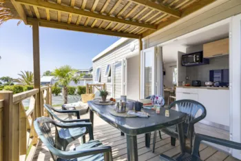 Accommodation - Évasion Belle-Étoile - 32M² - 3 Bedrooms - Camping LE CABELLOU PLAGE*****