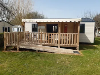 Mietunterkunft - Mobilheim 'Chevalier Dagonet' Comfort Xxl / Adapt - 2 Ch - Camping La Vallée du Ninian