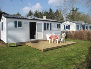 Mietunterkunft - Mobilheim 'Chevalier Gauvain' 2 Ch - Camping La Vallée du Ninian