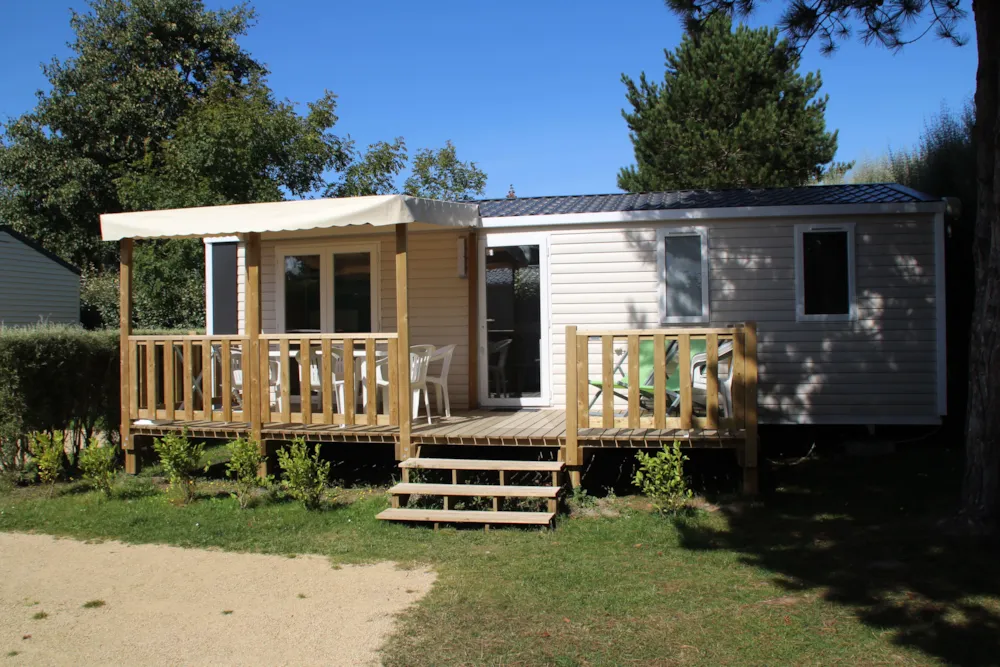 Mietunterkunft - Mobilheim Prestige - 3 Zimmer - 34M² - Camping Baie de Saint Pol