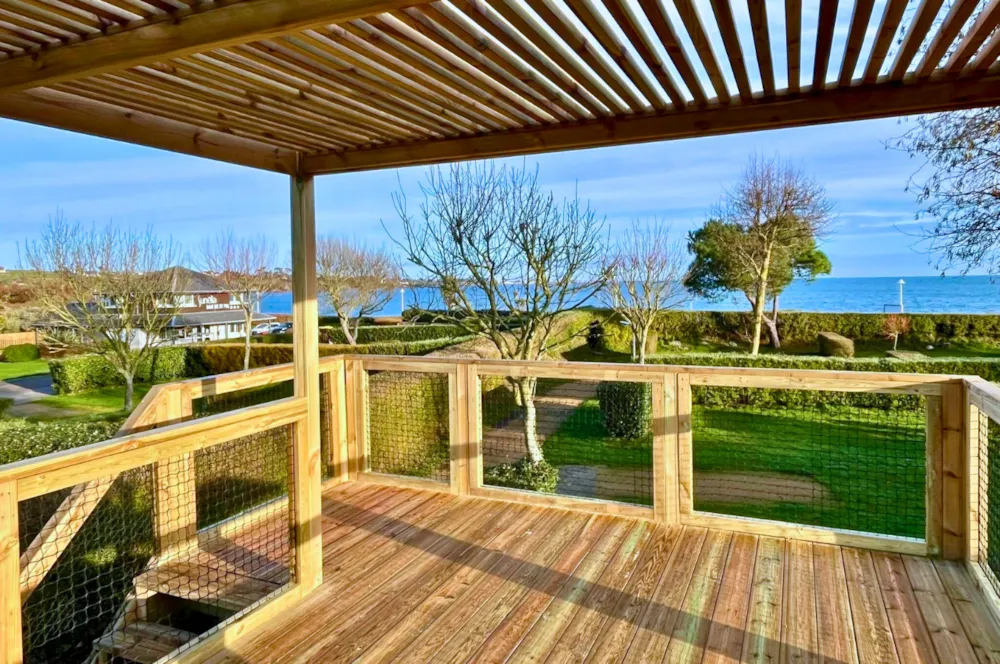 Location - Mobil Home Prestige Plus Avec Rooftop Vue Mer - 3 Chambres - 32M² - Camping Baie de Saint Pol