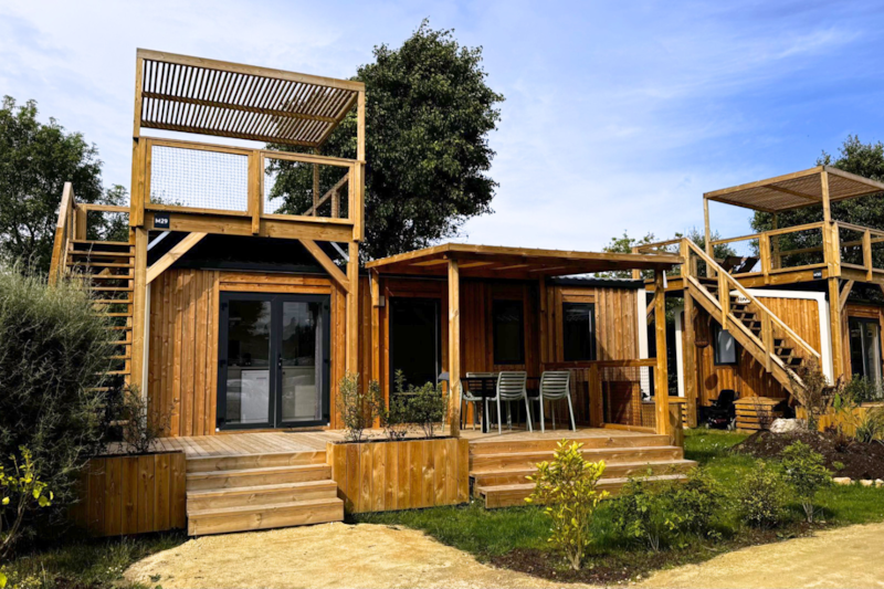Stacaravan Prestige Plus met Rooftop zeezicht - 2 slaapkamers