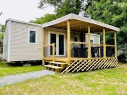 Mietunterkunft - Mobile Home Confort - 3 Zimmer - Überdachte Terrasse - +/- 33M² - Camping des Chaumières