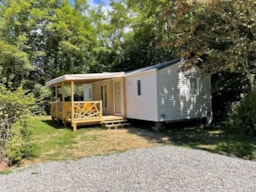 Mietunterkunft - Mobile Home Standard - 2 Zimmer - Überdachte Terrasse - +/- 32M² - Camping des Chaumières