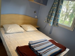 Mietunterkunft - Mobile Home Eco - 2 Zimmer - Überdachte Terrasse - +/- 30M² - Camping des Chaumières