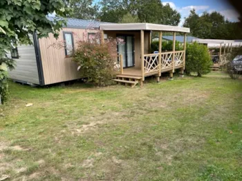 Mietunterkunft - Mobil Home Confort Plus-2 Zimmer - Überdachte Terrasse +/- 32M² - Camping des Chaumières