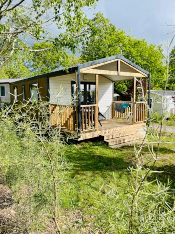 Mietunterkunft - Mobil Home Confort - 2 Zimmer - Integrierte Terrasse +/- 23M² - Camping des Chaumières