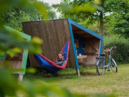 Accommodation - Wooden Cabin Step - Camping La Ferme de Lann Hoedic