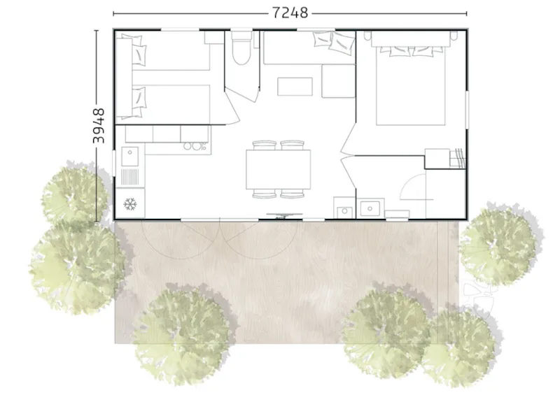 Mobile Home Beg Lann – 27 M²