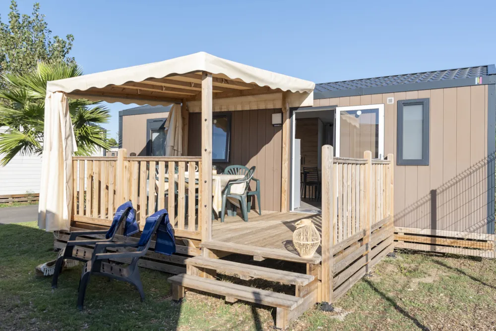 Huuraccommodatie(s) - Cottage Venezia Comfort Airco - Uitzicht Lagune / S - Camping Campéole La Côte des Roses