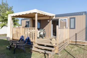 Mietunterkunft - Cottage Venezia Komfort Klimatisiert - Blick Lagune / S - Camping Campéole La Côte des Roses