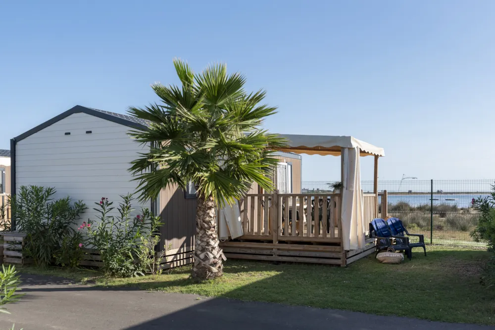 Huuraccommodatie(s) - Cottage Venezia Comfort Airco - Uitzicht Lagune / D - Camping Campéole La Côte des Roses