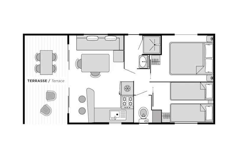 Cottage Panorama Confort Climatisé - Vue Lagune / D