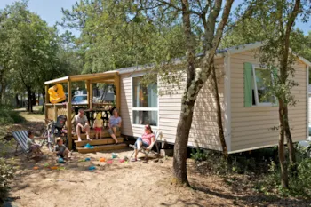 Mietunterkunft - Mobilheim Loggia Eco 4/6 Personen - 25M2 - 2 Slaapkamers - Camping Signol*****