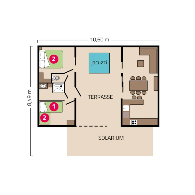 Cottage Prestige Avec Jacuzzi Privatif - 90M² - 2 Chambres