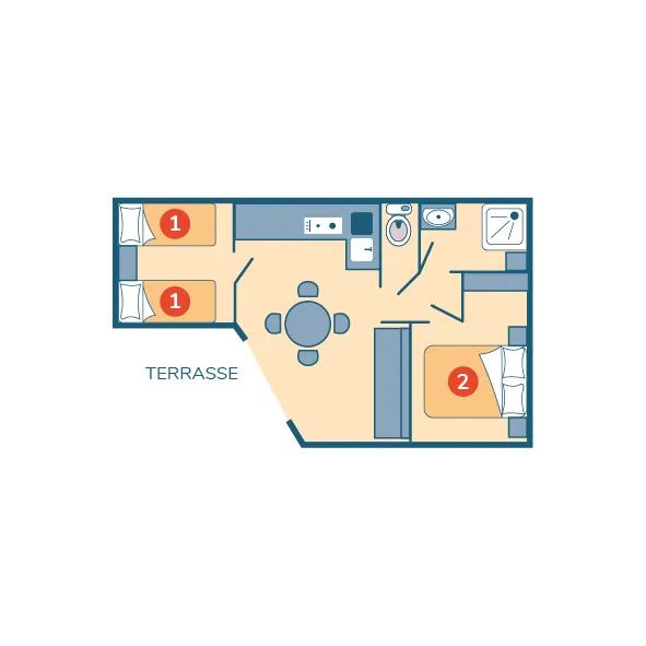 Chalet Horizon - 35M² - 2 Chambres
