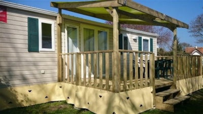 Mobile home  SAULDRE 33m² - 3 bedrooms + air-conditioning + terrace