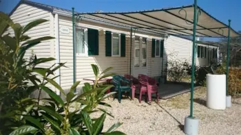 Huuraccommodatie(s) - Stacaravan Chesnaie 27M² / 2 Slaapkamers - Overdekt Terras - Camping de Sologne Salbris